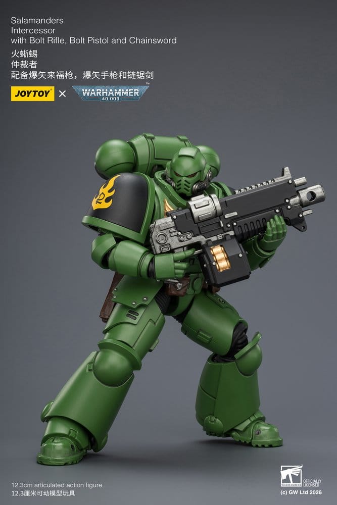 🧪 LAB | SU ORDINAZIONE Warhammer 40,000 Action Figure Salamanders Intercessor 12 cm
