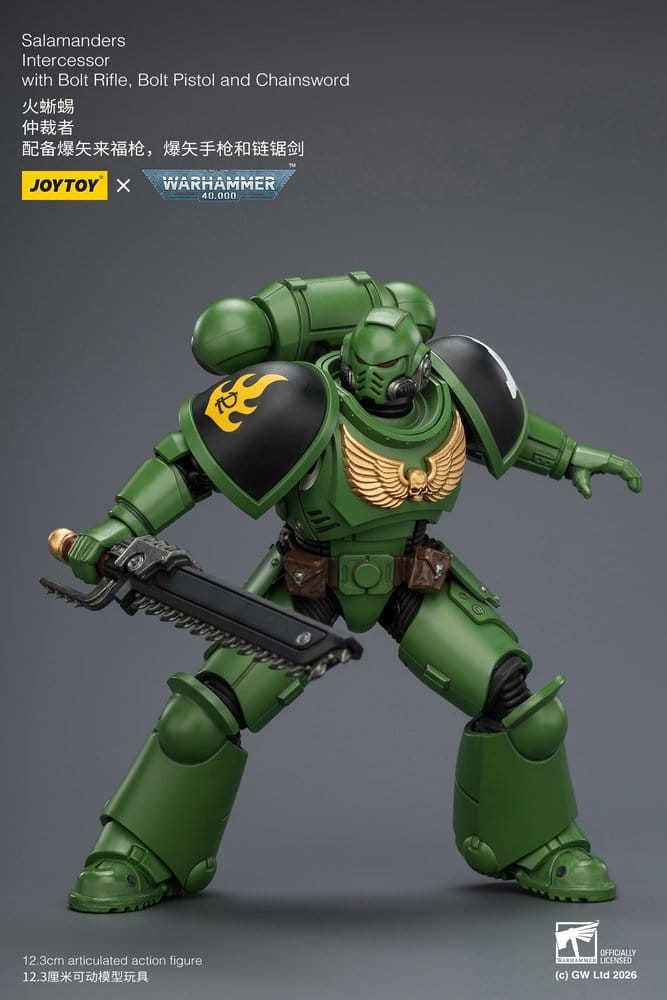 🧪 LAB | SU ORDINAZIONE Warhammer 40,000 Action Figure Salamanders Intercessor 12 cm