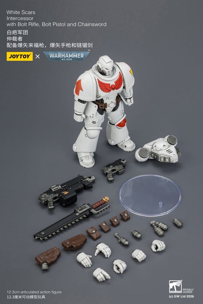 🧪 LAB | SU ORDINAZIONE Warhammer 40,000 Action Figure White Scars Intercessor 12 cm