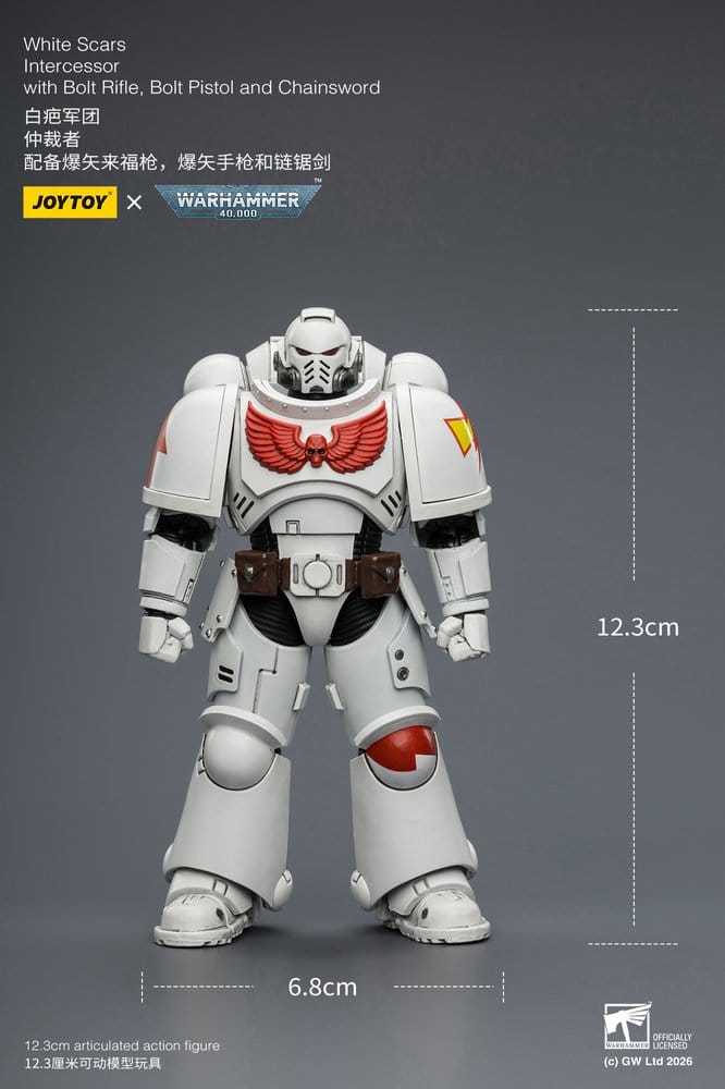 🧪 LAB | SU ORDINAZIONE Warhammer 40,000 Action Figure White Scars Intercessor 12 cm