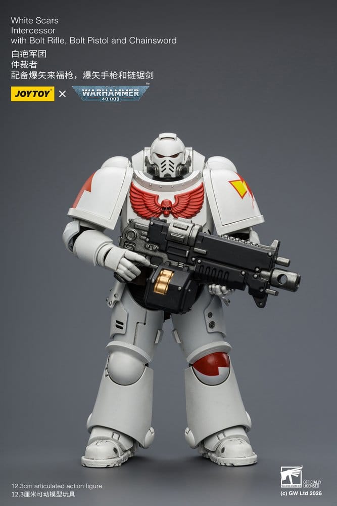 🧪 LAB | SU ORDINAZIONE Warhammer 40,000 Action Figure White Scars Intercessor 12 cm