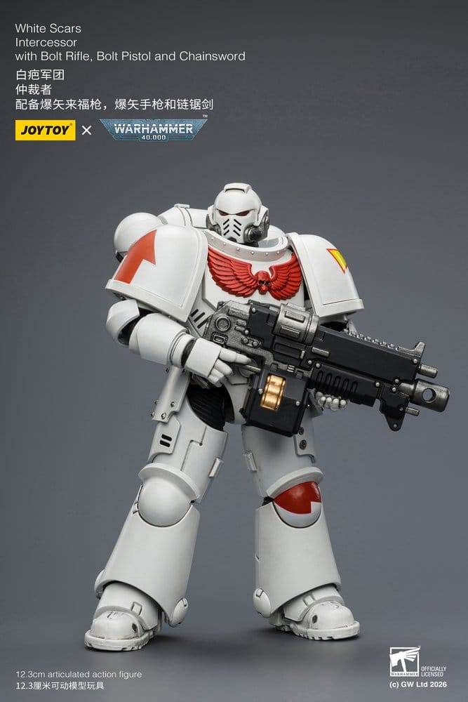 🧪 LAB | SU ORDINAZIONE Warhammer 40,000 Action Figure White Scars Intercessor 12 cm