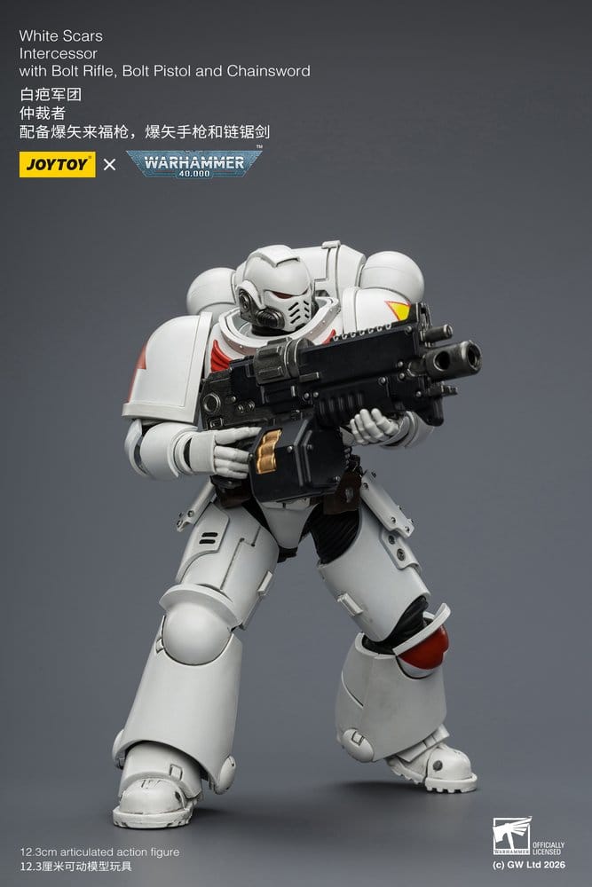 🧪 LAB | SU ORDINAZIONE Warhammer 40,000 Action Figure White Scars Intercessor 12 cm