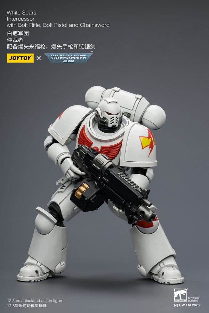 🧪 LAB | SU ORDINAZIONE Warhammer 40,000 Action Figure White Scars Intercessor 12 cm