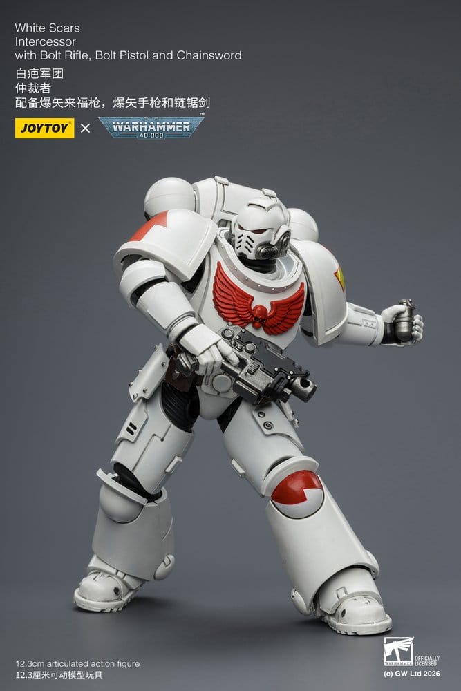 🧪 LAB | SU ORDINAZIONE Warhammer 40,000 Action Figure White Scars Intercessor 12 cm