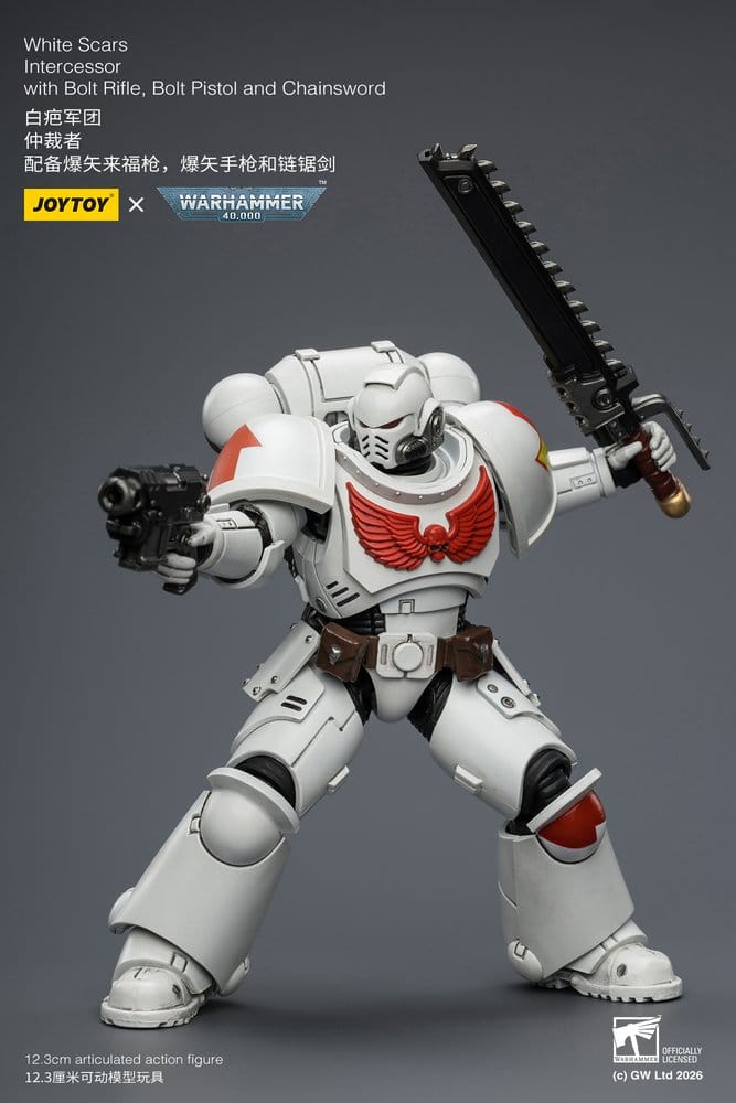 🧪 LAB | SU ORDINAZIONE Warhammer 40,000 Action Figure White Scars Intercessor 12 cm