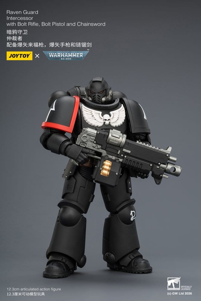 🧪 LAB | SU ORDINAZIONE Warhammer 40,000 Action Figure Raven Guard Intercessor 12 cm