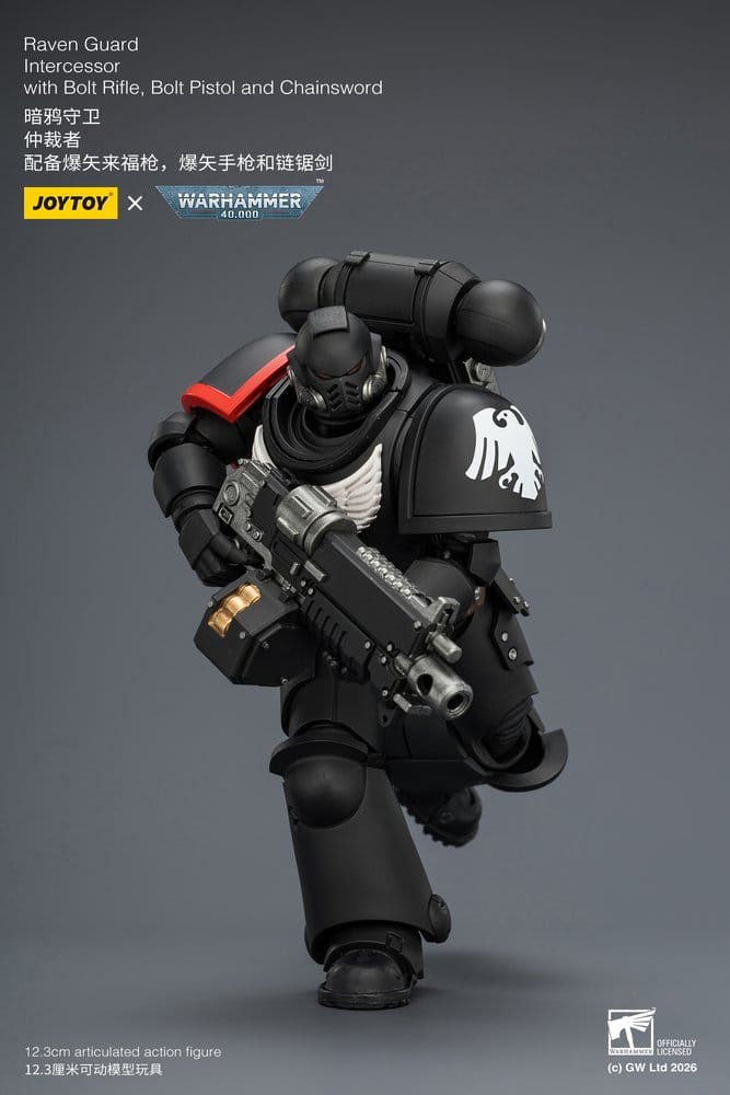 🧪 LAB | SU ORDINAZIONE Warhammer 40,000 Action Figure Raven Guard Intercessor 12 cm