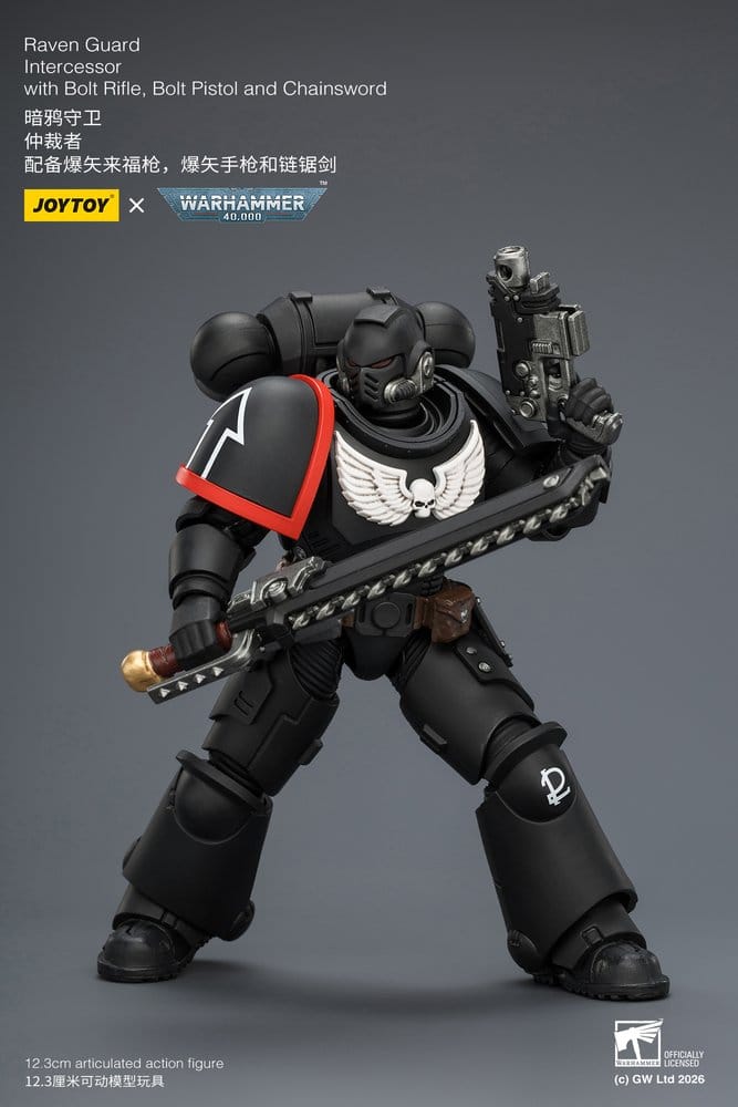 🧪 LAB | SU ORDINAZIONE Warhammer 40,000 Action Figure Raven Guard Intercessor 12 cm