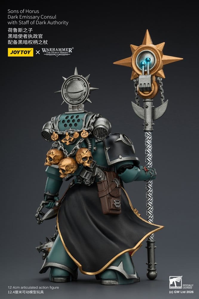 🧪 LAB | SU ORDINAZIONE Warhammer The Horus Heresy Action Figure Sons of Horus Dark Emissary Consul 12 cm