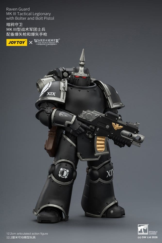 🧪 LAB | SU ORDINAZIONE Warhammer 40,000 Action Figure Raven Guard MK III Tactical Legionary 12 cm