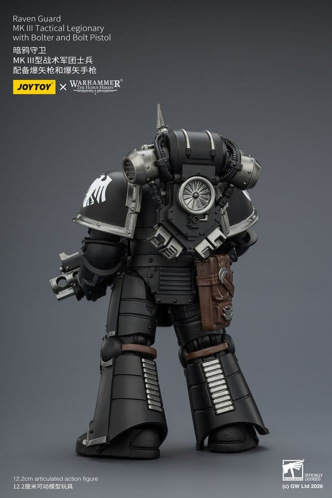 🧪 LAB | SU ORDINAZIONE Warhammer 40,000 Action Figure Raven Guard MK III Tactical Legionary 12 cm