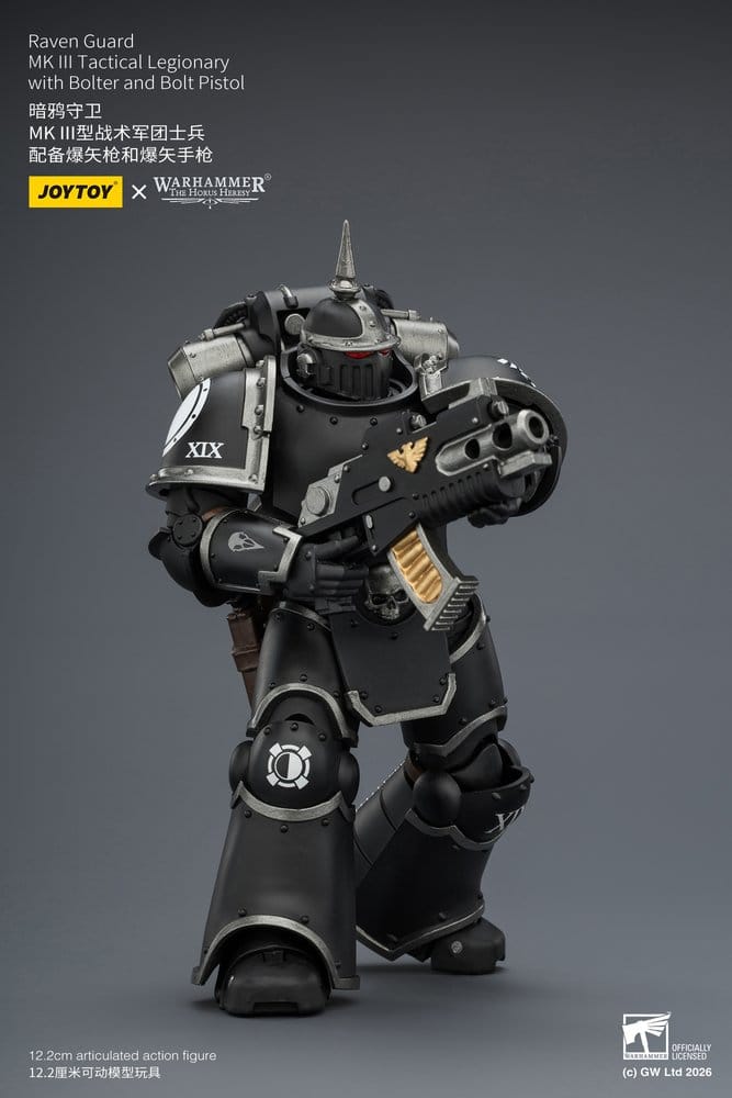 🧪 LAB | SU ORDINAZIONE Warhammer 40,000 Action Figure Raven Guard MK III Tactical Legionary 12 cm