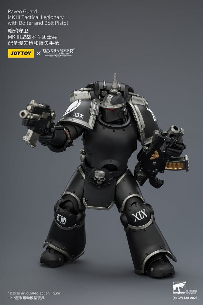 🧪 LAB | SU ORDINAZIONE Warhammer 40,000 Action Figure Raven Guard MK III Tactical Legionary 12 cm