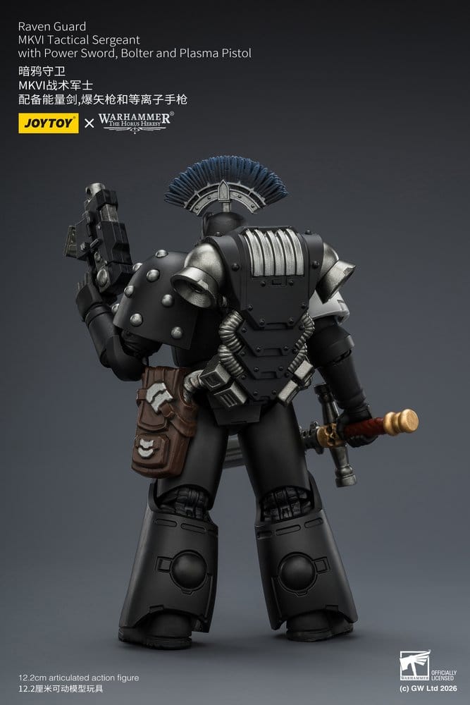 🧪 LAB | SU ORDINAZIONE Warhammer 40,000 Action Figure Raven Guard MkVI Tactical Sergeant 12 cm