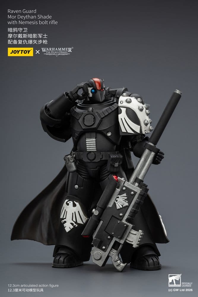🧪 LAB | SU ORDINAZIONE Warhammer 40,000 Action Figure Raven Guard Mor Deythan Shade 12 cm