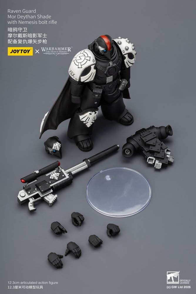 🧪 LAB | SU ORDINAZIONE Warhammer 40,000 Action Figure Raven Guard Mor Deythan Shade 12 cm