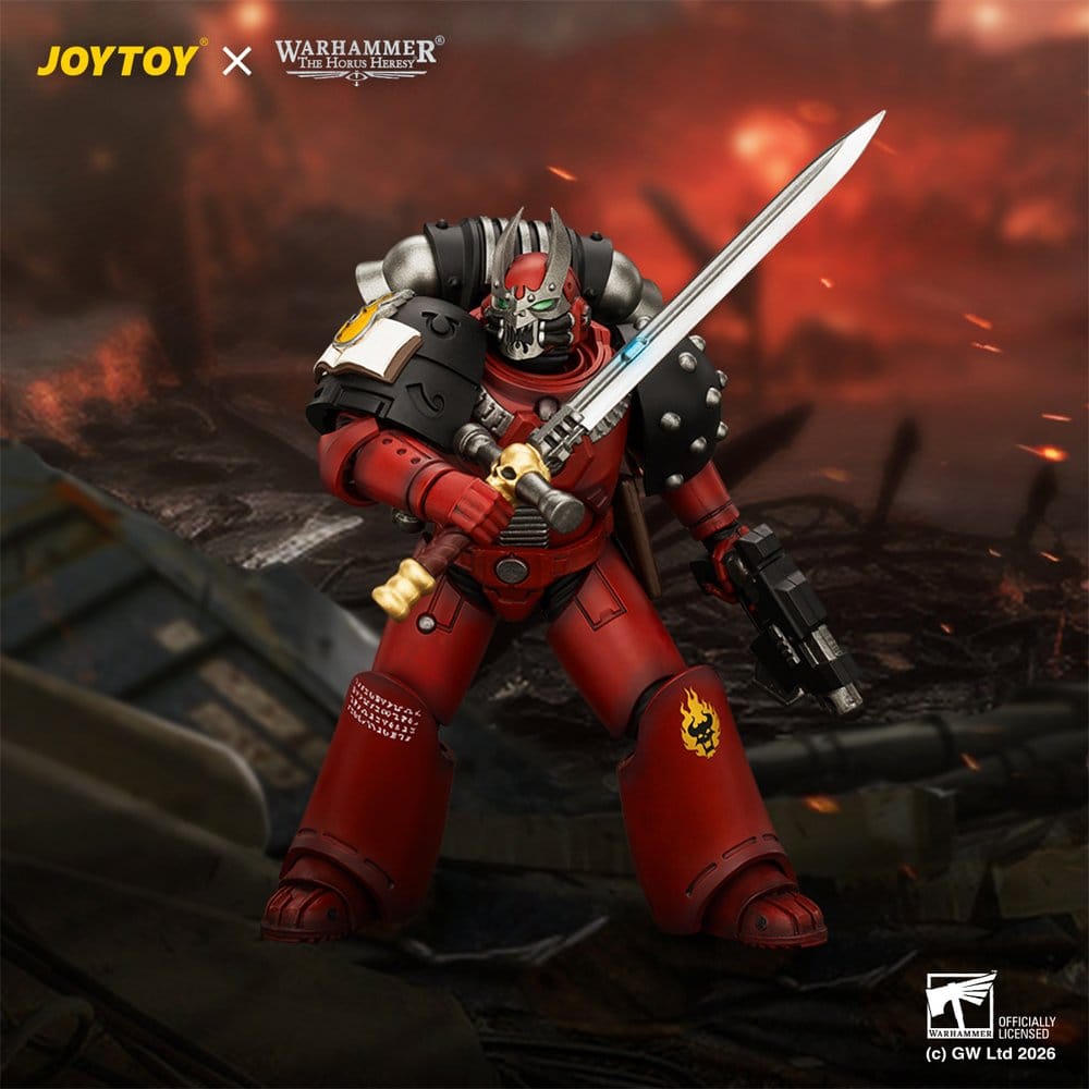🧪 LAB | PREORDINE+ 03/2027 Warhammer The Horus Heresy Action Figure Word Bearers MkVI Tactical Sergeant 12 cm