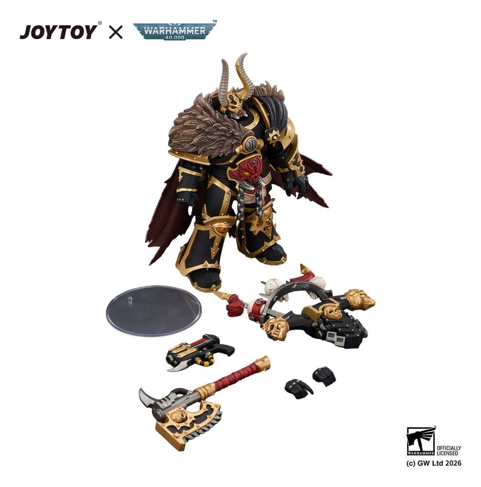 🧪 LAB | PREORDINE+ 04/2027 Warhammer Action Figure Black Legion Chaos Lord (13 cm)