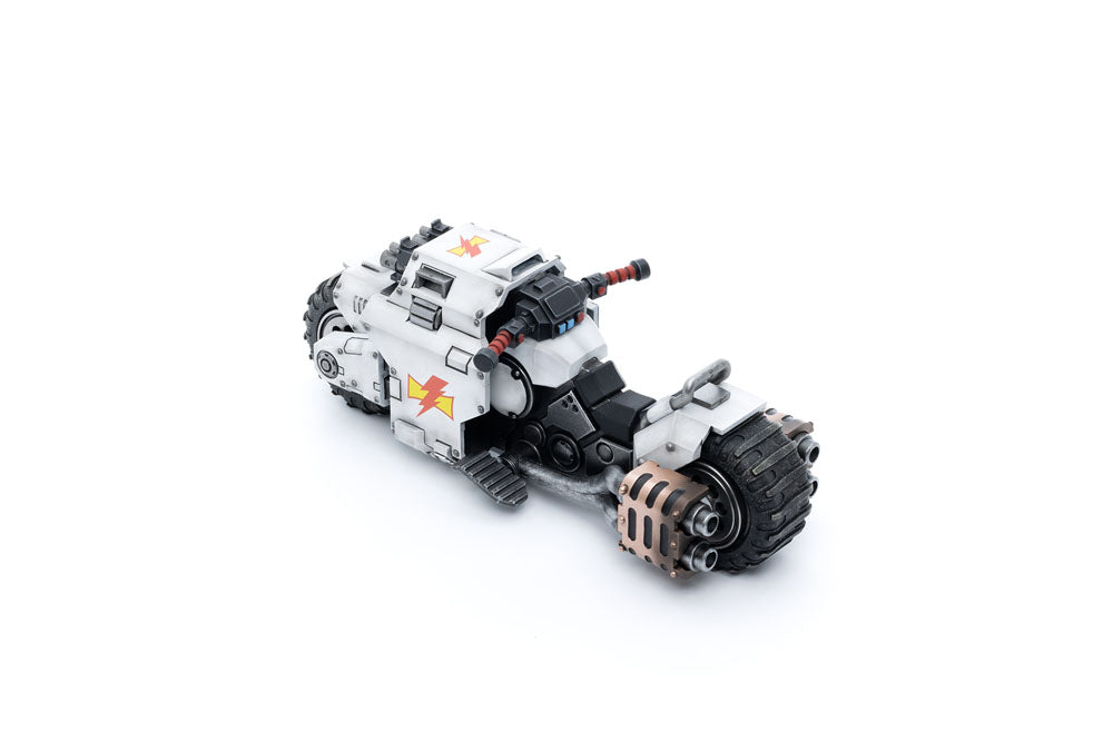 🧪 LAB | SU ORDINAZIONE Warhammer 40k Vehicle 1/18 White Scars Raider-pattern Combat Bike 22 cm