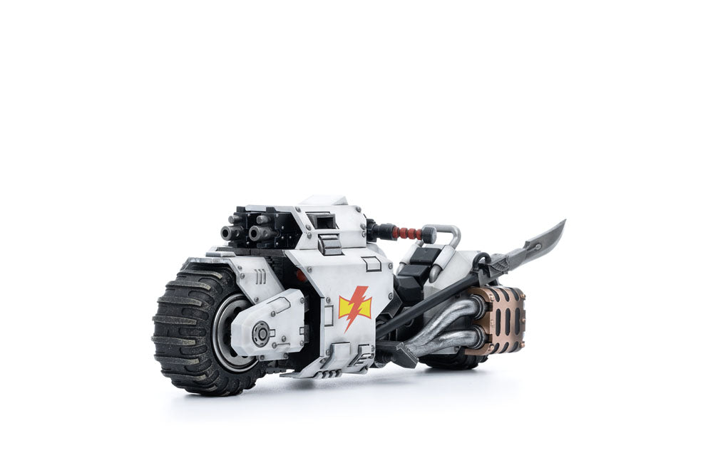 🧪 LAB | SU ORDINAZIONE Warhammer 40k Vehicle 1/18 White Scars Raider-pattern Combat Bike 22 cm