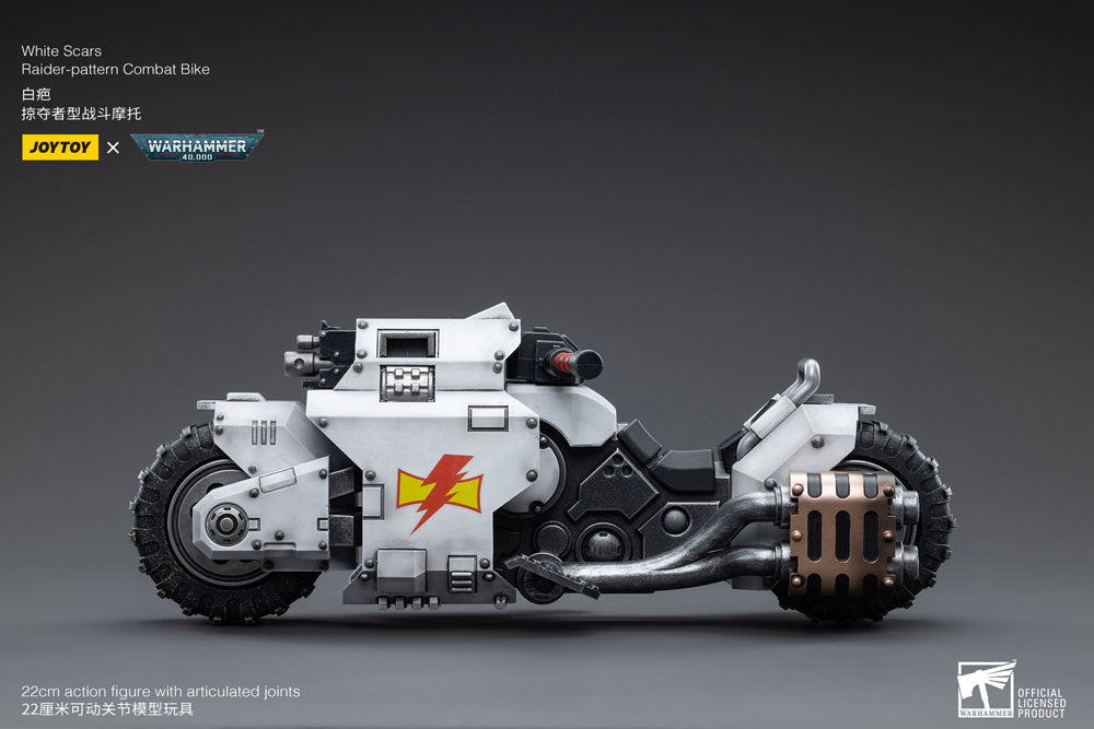 🧪 LAB | SU ORDINAZIONE Warhammer 40k Vehicle 1/18 White Scars Raider-pattern Combat Bike 22 cm