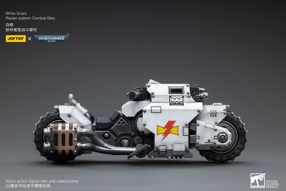 🧪 LAB | SU ORDINAZIONE Warhammer 40k Vehicle 1/18 White Scars Raider-pattern Combat Bike 22 cm