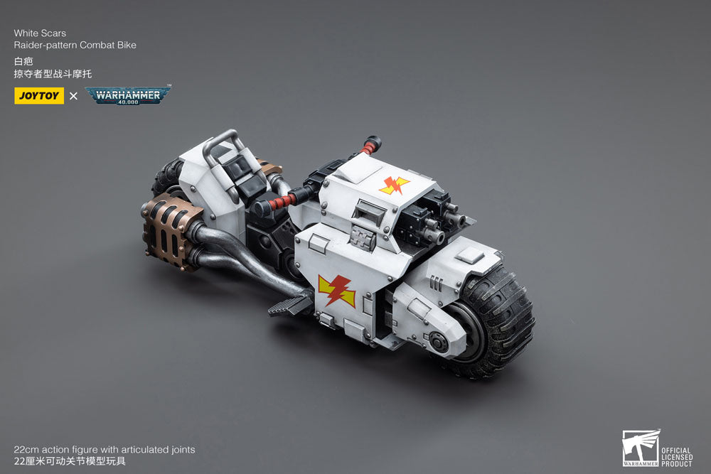 🧪 LAB | SU ORDINAZIONE Warhammer 40k Vehicle 1/18 White Scars Raider-pattern Combat Bike 22 cm