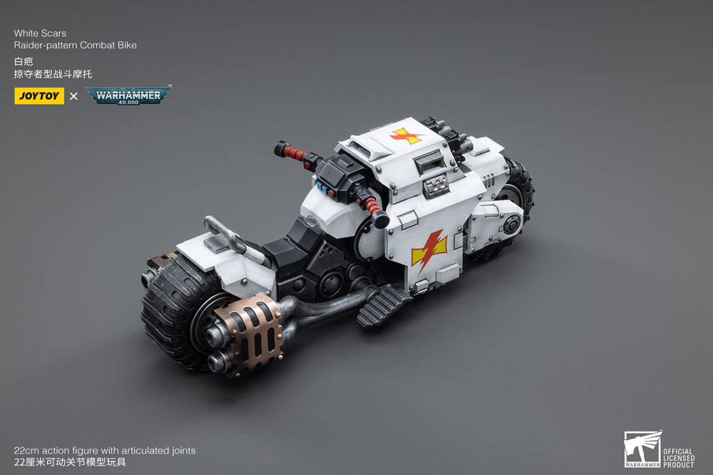 🧪 LAB | SU ORDINAZIONE Warhammer 40k Vehicle 1/18 White Scars Raider-pattern Combat Bike 22 cm