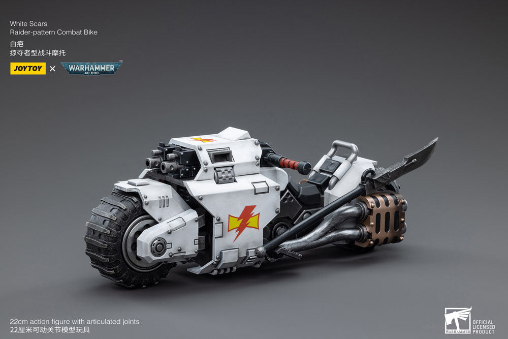 🧪 LAB | SU ORDINAZIONE Warhammer 40k Vehicle 1/18 White Scars Raider-pattern Combat Bike 22 cm