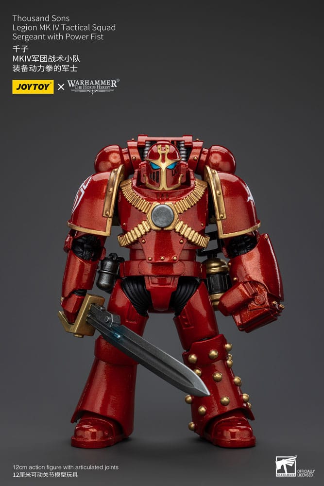 MADE TO ORDER Warhammer The Horus Heresy Action Figure 1/18 Thousand Sons Legion MK IV Tactical Squad Sergeant with Power Fist 12 cm *SPECIAL PRICE* SOLD OUT