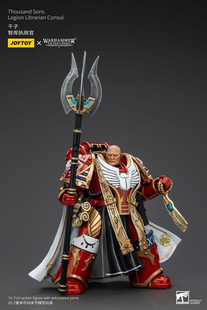🧪 LAB | SU ORDINAZIONE Warhammer The Horus Heresy Action Figure 1/18 Thousand Sons Legion Librarian Consut 16 cm
