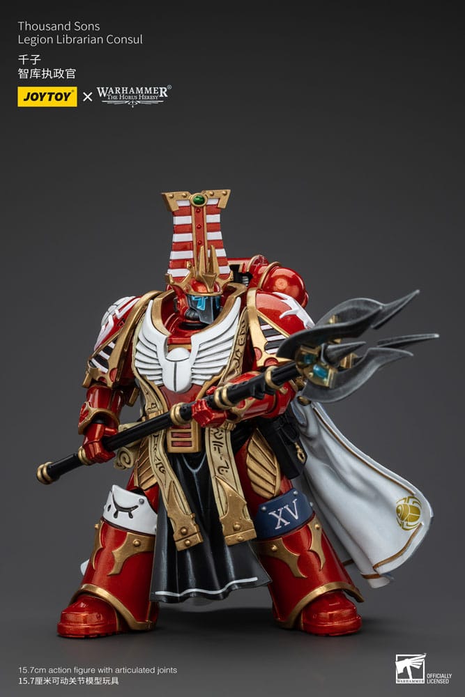 🧪 LAB | SU ORDINAZIONE Warhammer The Horus Heresy Action Figure 1/18 Thousand Sons Legion Librarian Consut 16 cm