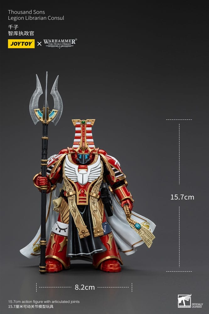🧪 LAB | SU ORDINAZIONE Warhammer The Horus Heresy Action Figure 1/18 Thousand Sons Legion Librarian Consut 16 cm