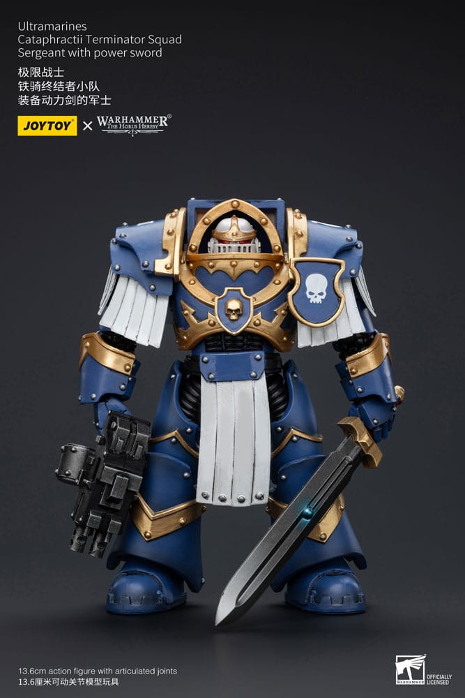 MADE TO ORDER Warhammer The Horus Heresy Action Figure 1/18 Ultramarines Cataphractii Terminator Squad Sergeant with Power Sword 14 cm