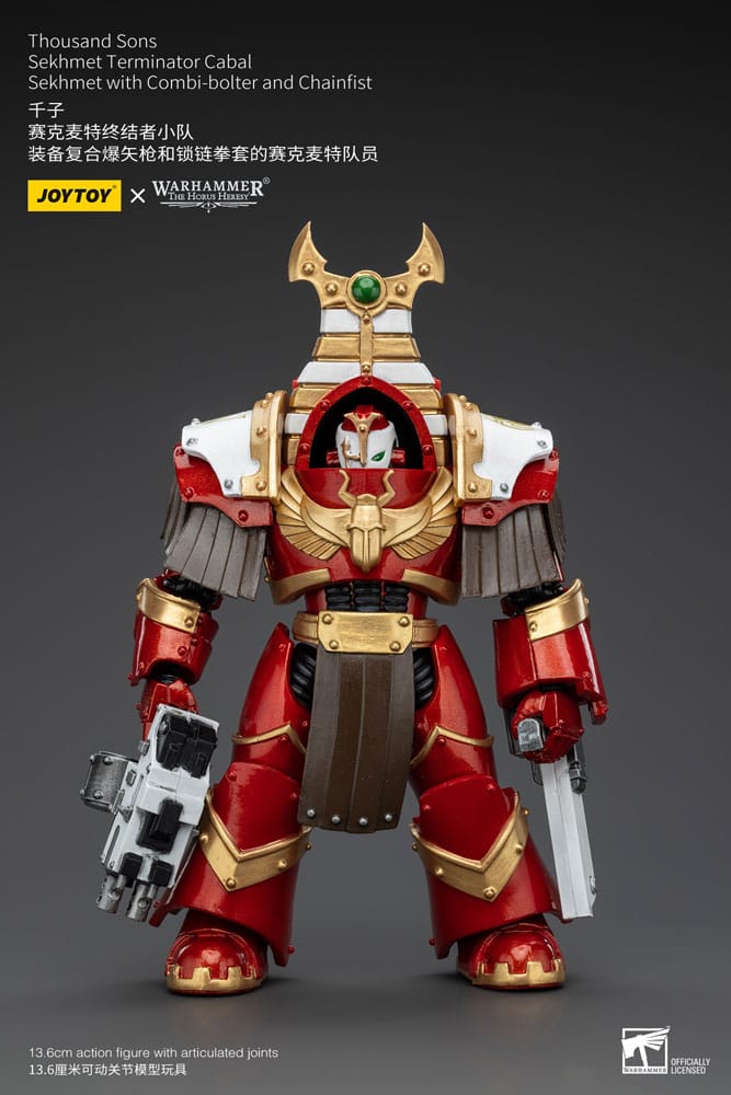 AUF BESTELLUNG Warhammer The Horus Heresy Actionfigur 1/18 Thousand Sons Sekhmet Terminator Cabal Sekhmet mit Combi-Bolter und Chainfist 14 cm *SONDERPREIS*