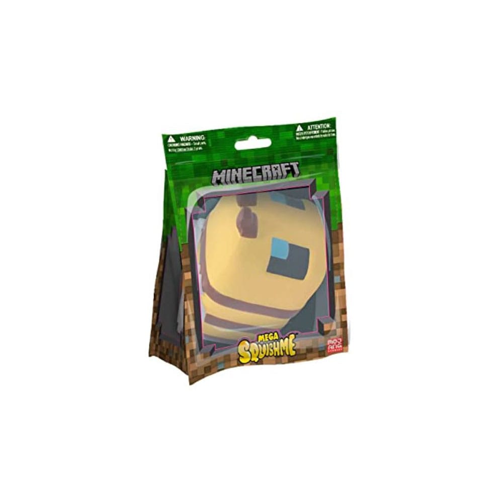 🧪 LAB | SU ORDINAZIONE Minecraft Mega Squishme Anti-Stress Figure 15 cm Series 3 Bee 15 cm