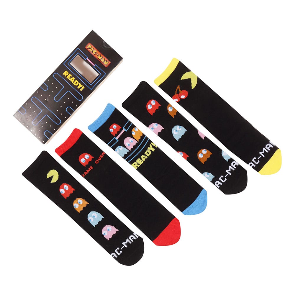 SU ORDINAZIONE Pac-Man Socks 5-Pack S-M *PREZZO SPECIALE*