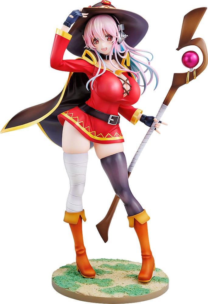 PREORDER+ 06/2026 (NOT CANCELLABLE) Super Sonico x Konosuba PVC Statue 1/7 Super Sonico Megumin collaboration Ver. 25 cm