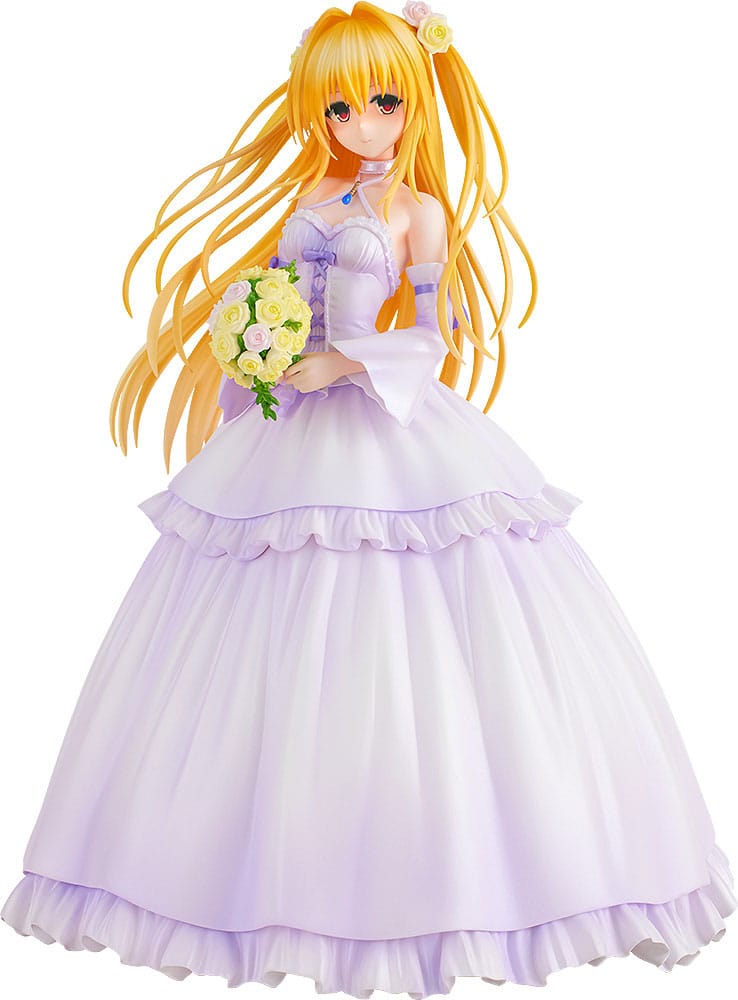 SU ORDINAZIONE To Love-Ru Darkness PVC Statue 1/7 Golden Darkness Wedding Dress Ver. 23 cm ESAURITO