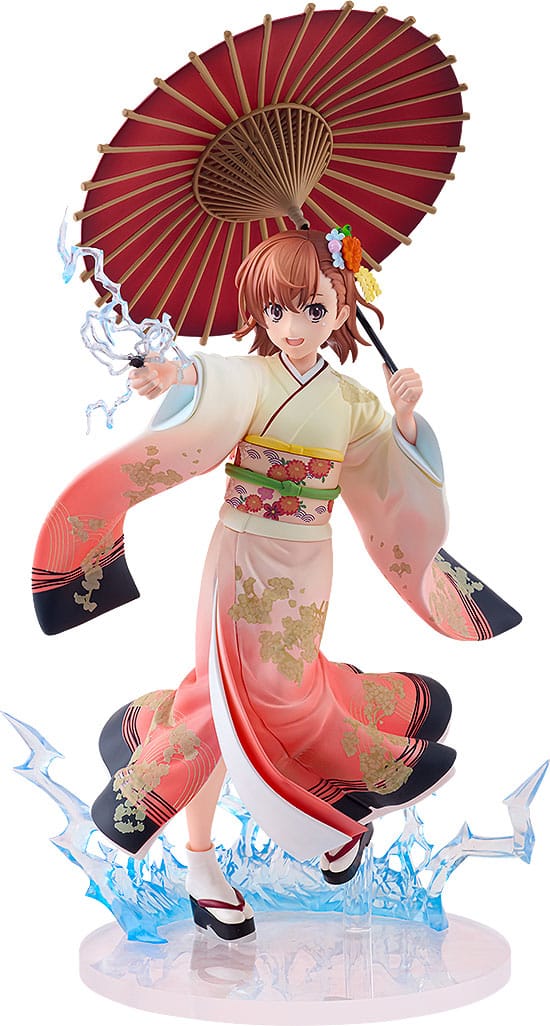 PREORDINE+ 05/2026 A Certain Scientific Railgun T Statue 1/7 Mikoto Misaka Furisode Kimono Ver. 28 cm
