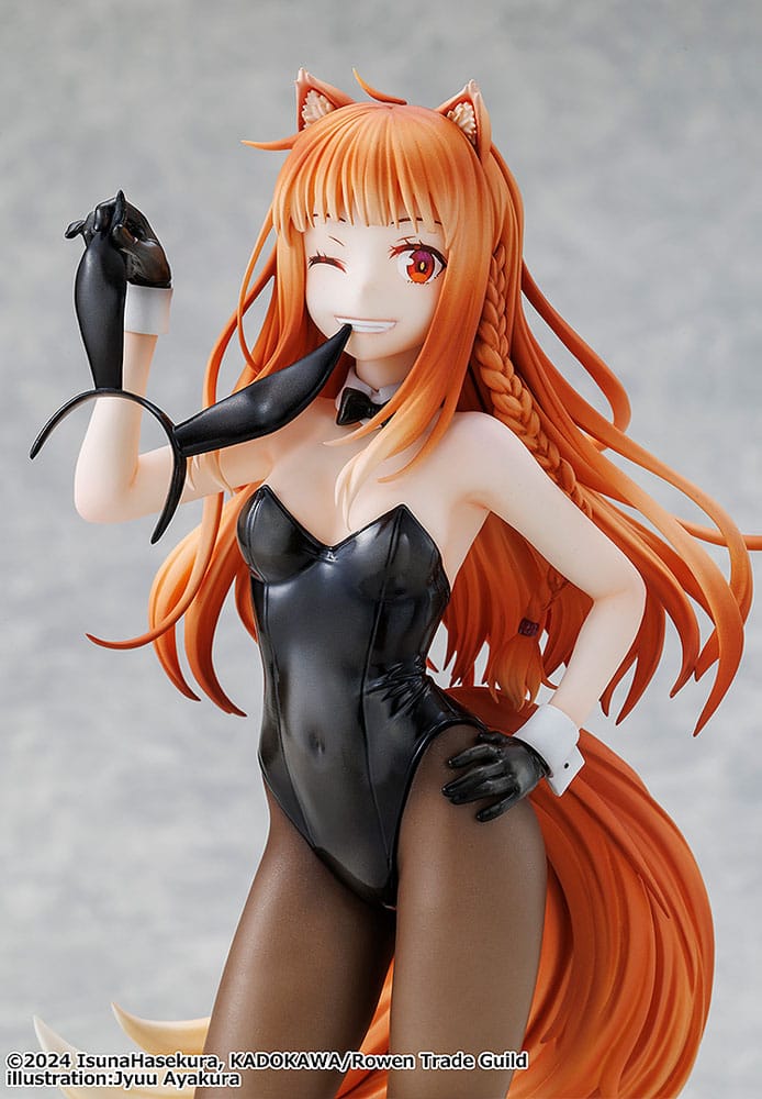 PREORDINE 05/2026 Spice and Wolf: Merchant Meets the Wise Wolf PVC Statue 1/7 Holo Light Novel bunny Ver. illustration by Jyuu Ayakura 23 cm (PREORDINE NON CANCELLABILE)