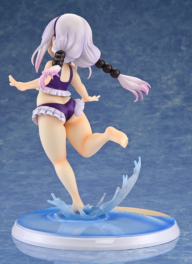 PREORDINE+ CHIUSO 04/2026 Miss Kobayashi's Dragon Maid PVC Statue 1/6 Kanna Kamui: Excited to Wear a Swimsuit at Home Ver. (Purple) 20 cm