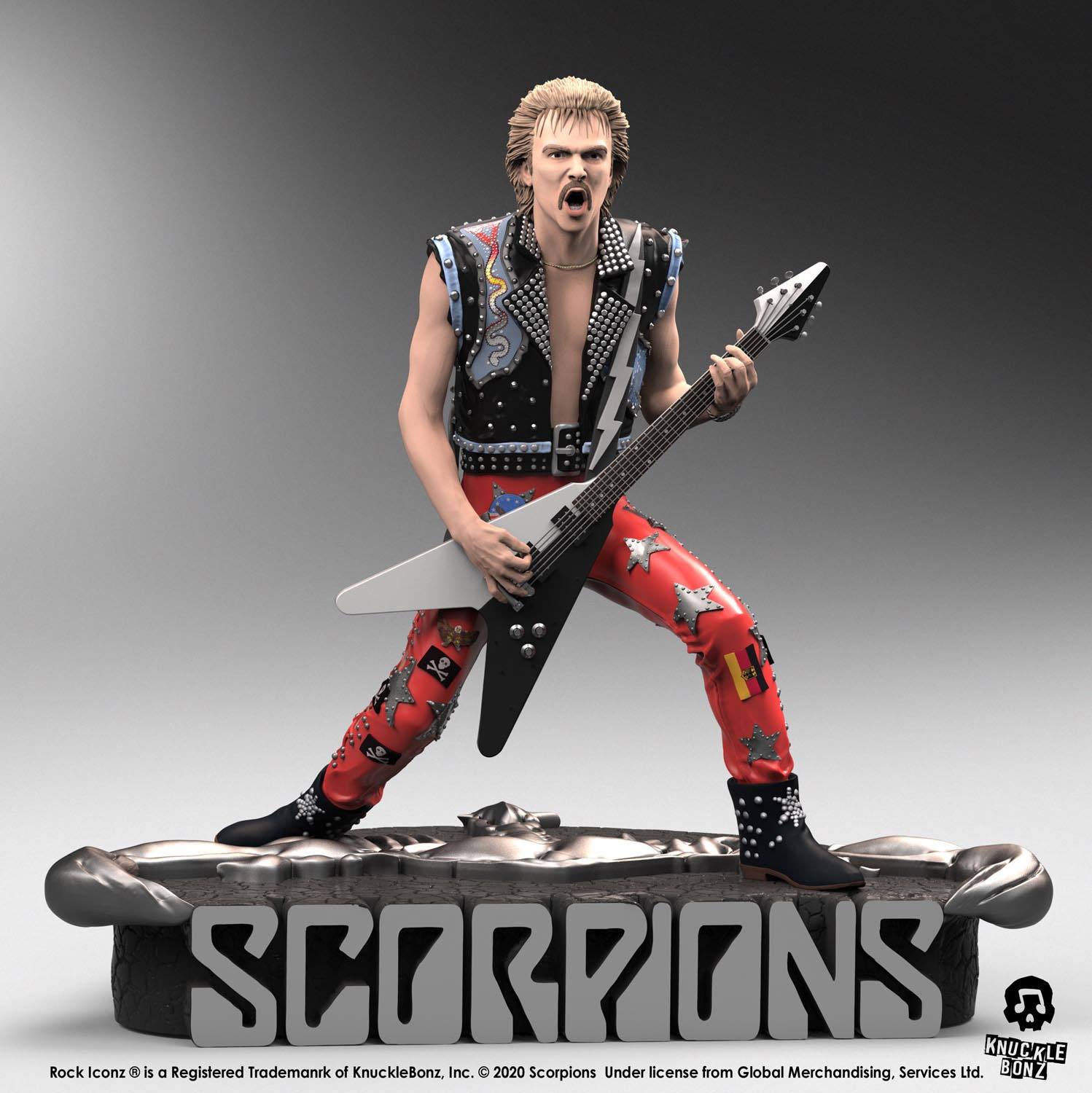 TO ORDER Scorpions Rock Iconz Statue Rudolf Schenker Limited Edition 22 cm SOLD OUT