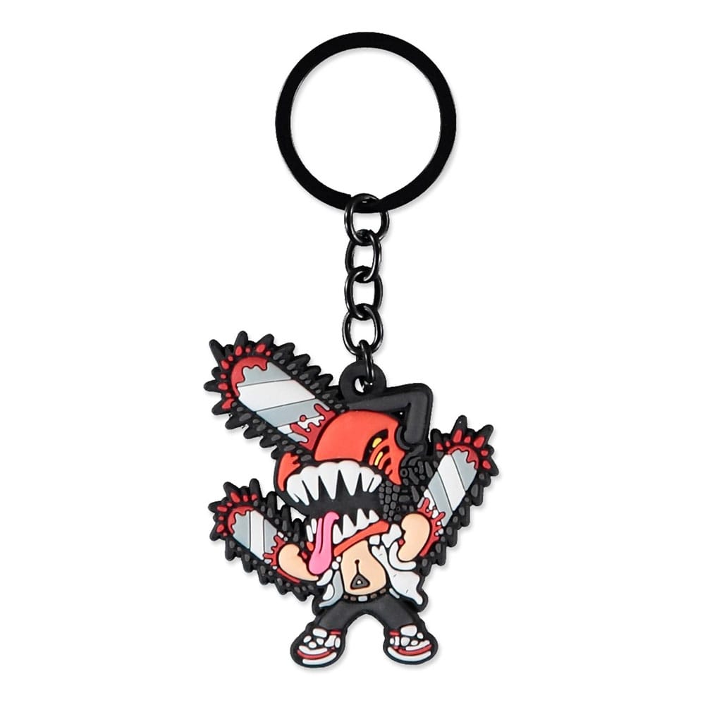 SU ORDINAZIONE Chainsaw Man Rubber Keychain Chainsaw Man