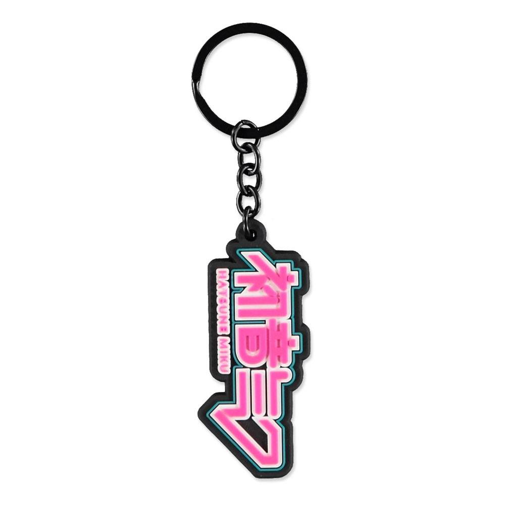 SU ORDINAZIONE Hatsune Miku Rubber Keychain Logo