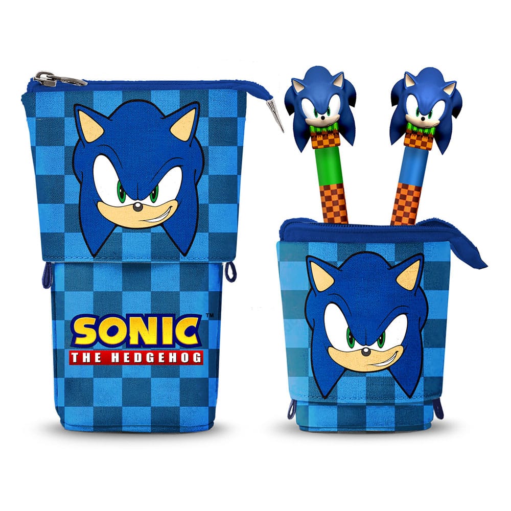 MADE TO ORDER Sonic - The Hedgehog Pop Up Pencil with 2 Erasable Gel Pens