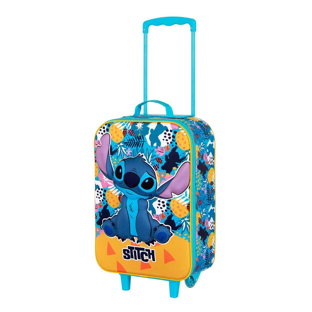 SU ORDINAZIONE Lilo & Stitch Soft 3D Trolley Suitcase Stitch Multicolor 52 cm