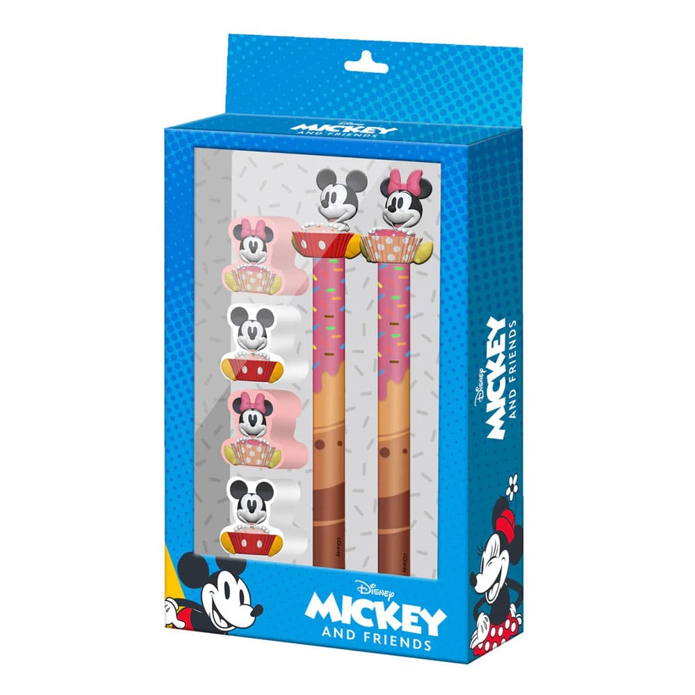SU ORDINAZIONE Mickey & Minnie Stationery Set 6-Pack