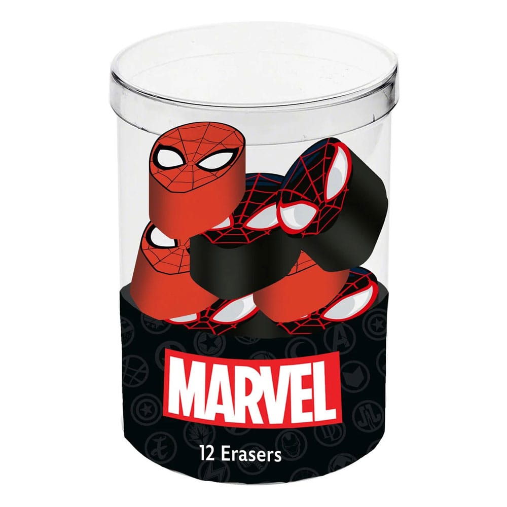 SU ORDINAZIONE Spider-Man Erasers 12-Pack